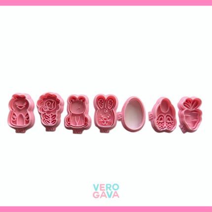Cortador de galleta juego pascua 7pzas 5cm